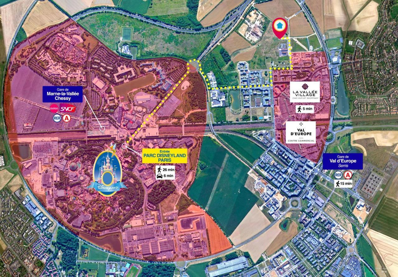 Disneyland-paris 8pers,parking, Borne Recharge Ve, Wifi